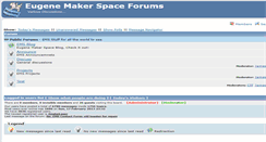 Desktop Screenshot of forum.eugenemakerspace.com